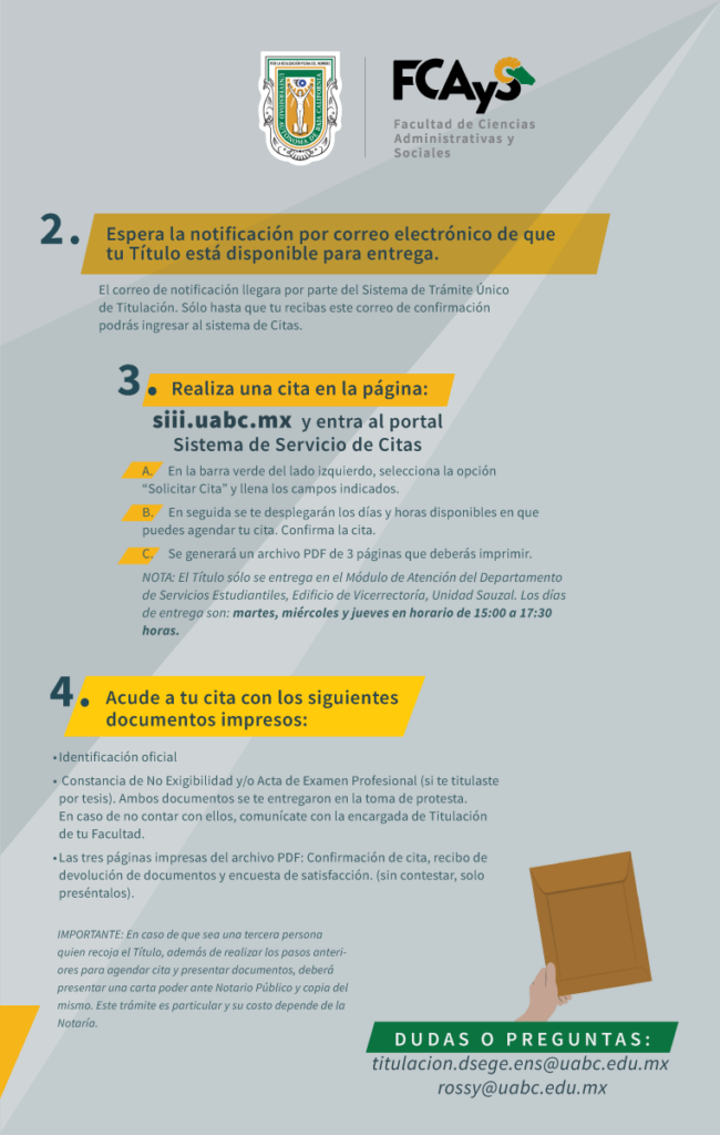 Requisitos para solicitar tu título parte 2