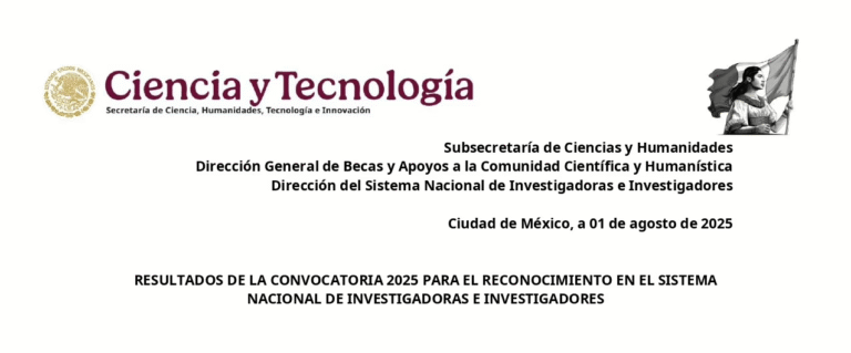 Resultados SNI 2025